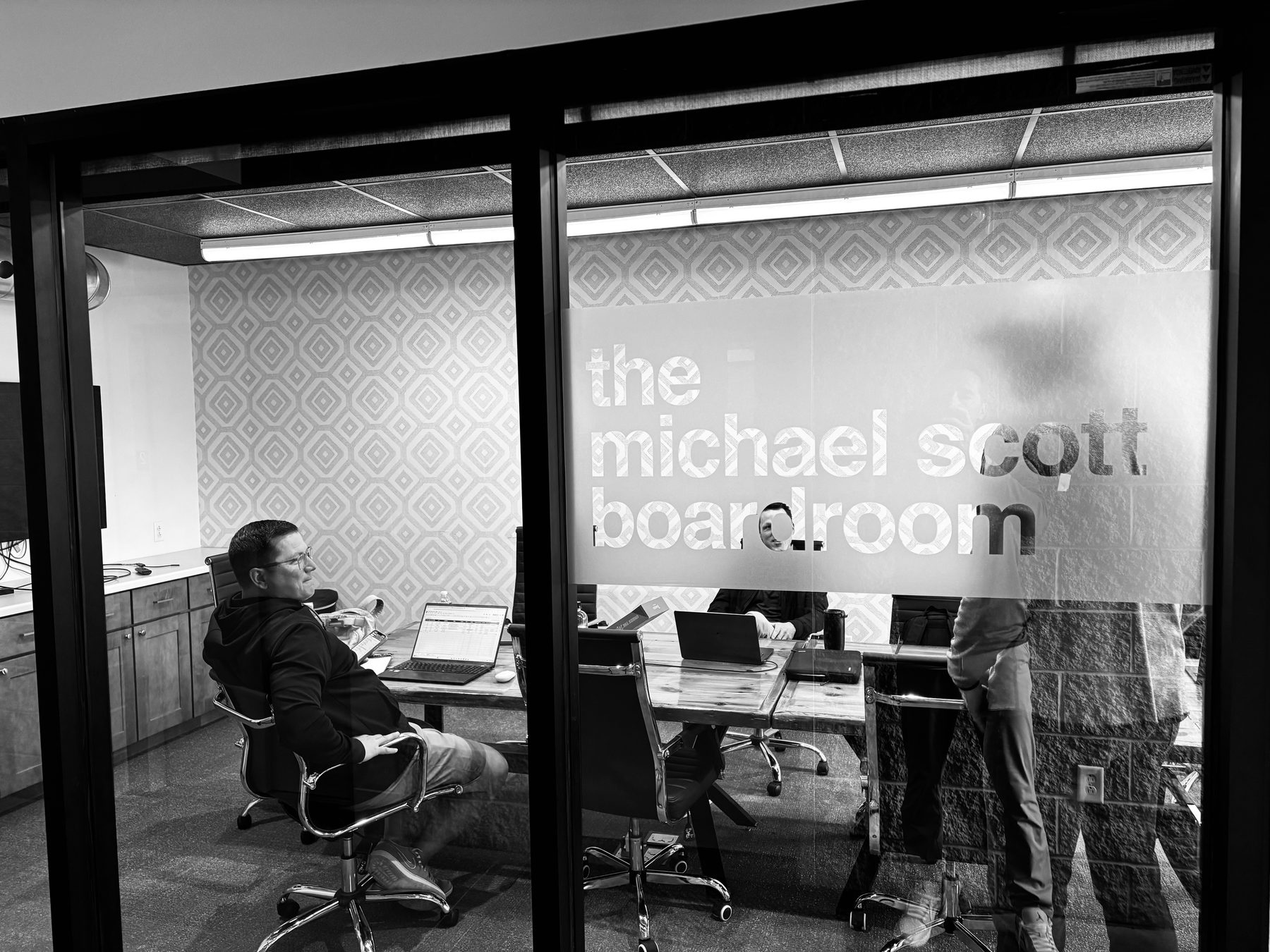 Inside the boardroom